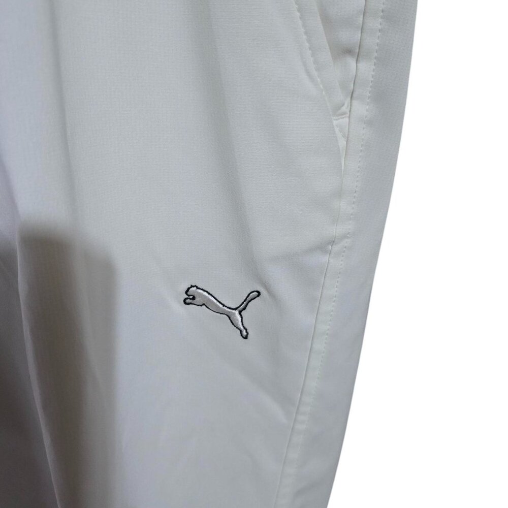 Puma Off White Solid Tech Pants Dry Cell - Picture 3 of 4